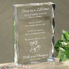 Once In A Lifetime Wedding Keepsake Block